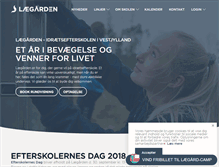 Tablet Screenshot of laegaarden.dk